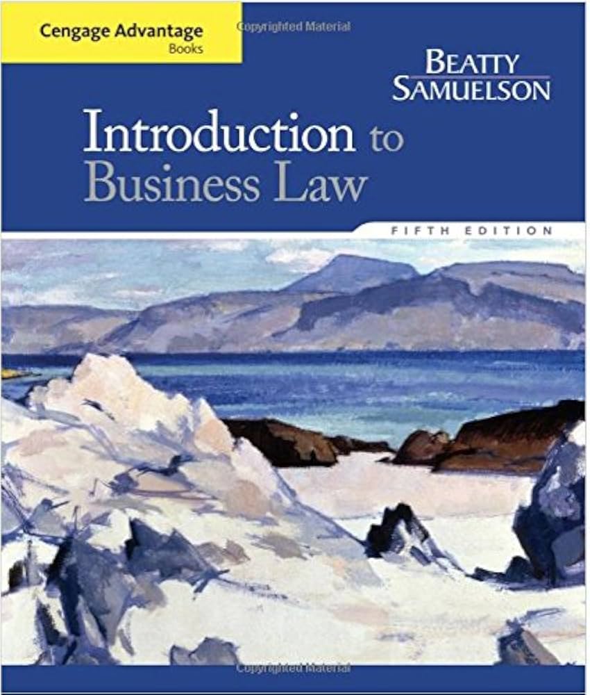 Test Bank for Introduction to Business Law 5th Edition by Jeffrey F. Beatty