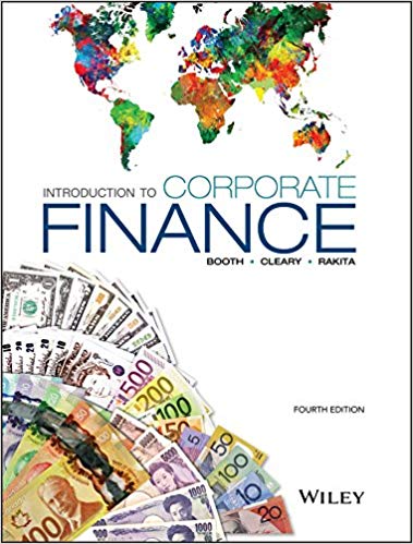 Test Bank for Introduction to Corporate Finance 4th Edition by Sean Cleary