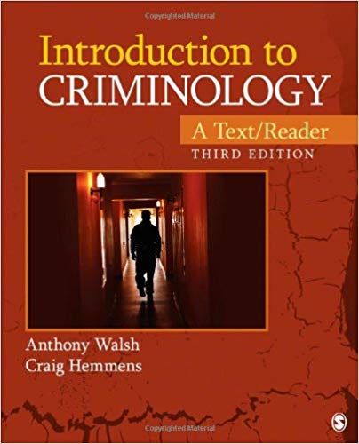 Test Bank for Introduction to Criminology 3rd Edition by Anthony Walsh