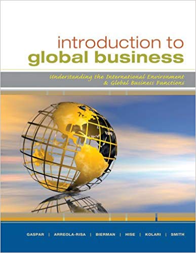 Test Bank for Introduction to Global Business 1st Edition by Julian Gaspar