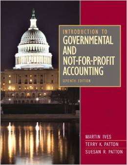 Test Bank for Introduction to Governmental and Not for Profit Accounting 7th Edition by Patton