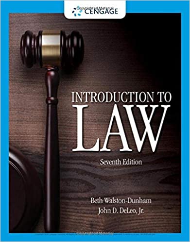 Test Bank for Introduction to Law 7th Edition by Beth Walston Dunham