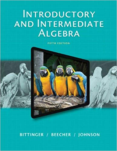 Test Bank for Introductory and Intermediate Algebra 5th Edition by Marvin L. Bittinger