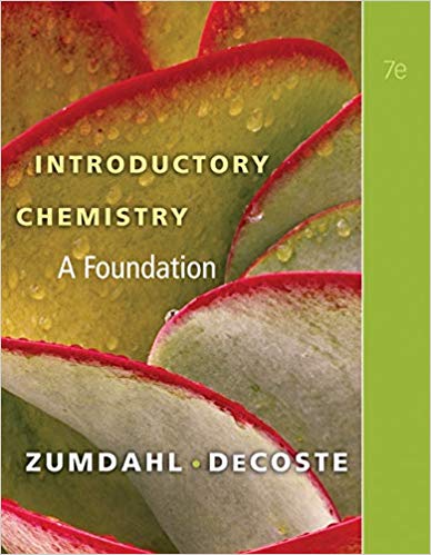 Test Bank for Introductory Chemistry A Foundation 7th Edition by Steven S. Zumdahl
