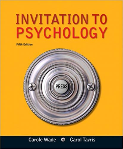 Test Bank for Invitation to Psychology 5th Edition by Carole Wade