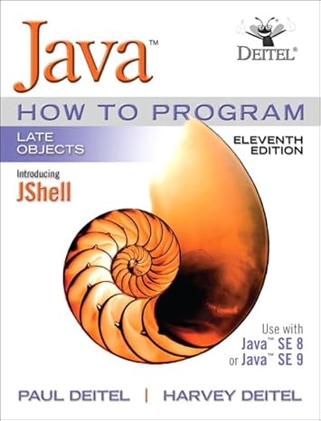 Test Bank for Java How To Program Late Objects 11th Edition by Paul Deitel