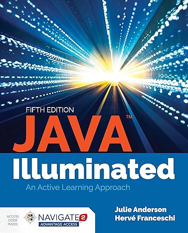 Test Bank for Java Illuminated 5th Edition by Julie Anderson