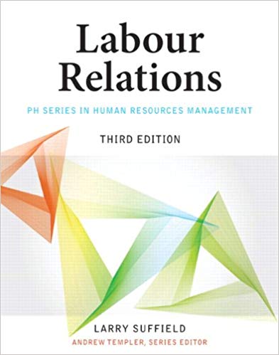 Test Bank for Labour Relations 3rd Edition by Larry Suffield