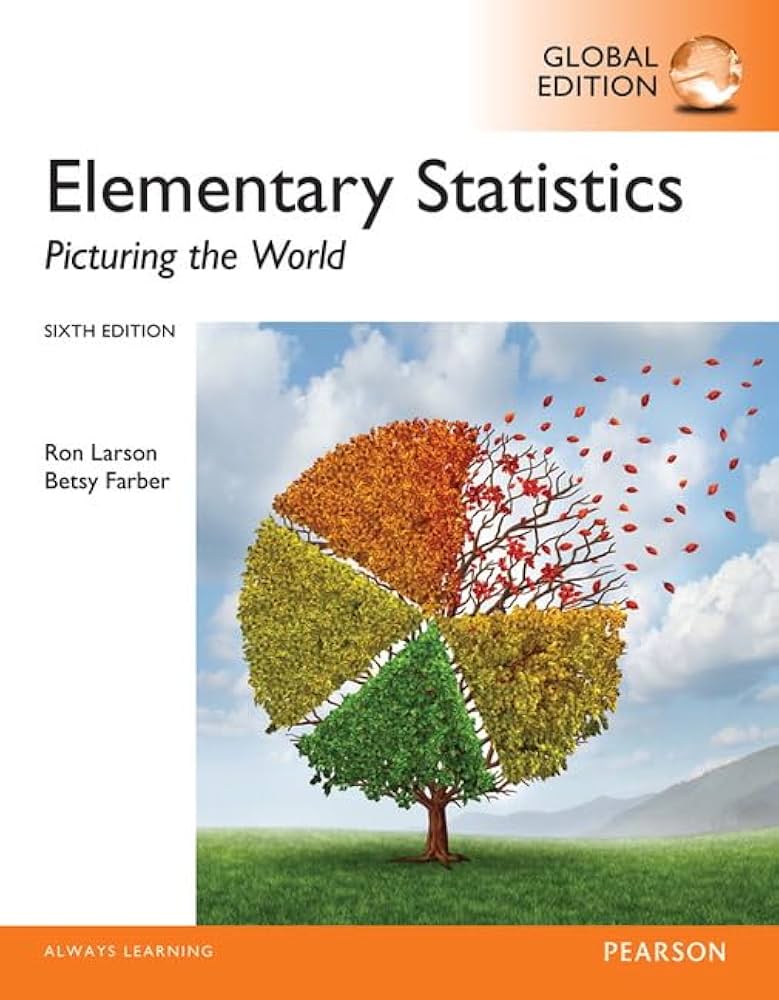 Test Bank for Larson 6GLOBALe Elementary Statistics Picturing the World 6GLOBALe