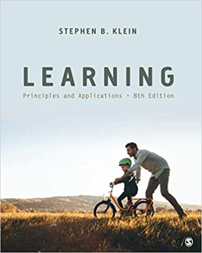 Test Bank for Learning Principles and Applications 8th Edition by Stephen B. Klein