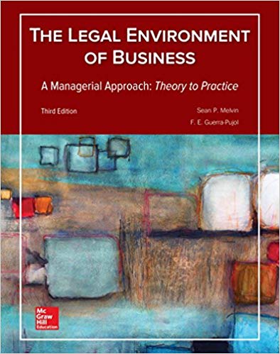 Test Bank for Legal Environment of Business A Managerial Approach 3rd Edition by Sean Melvin