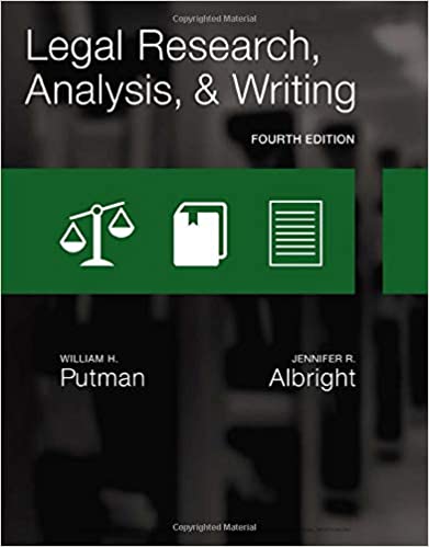Test Bank for Legal Research Analysis and Writing 4th Edition by William H. Putman
