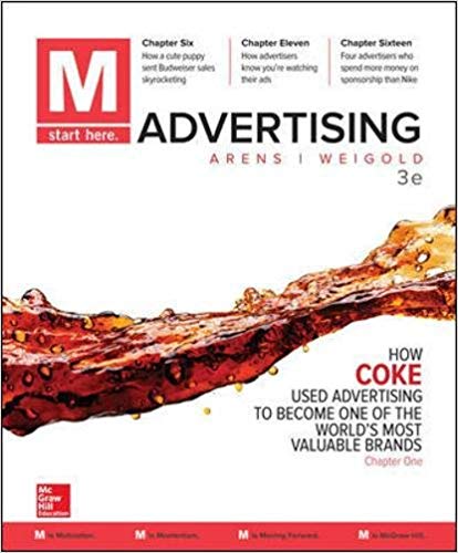 Test Bank for M Advertising 3rd Edition by William Arens
