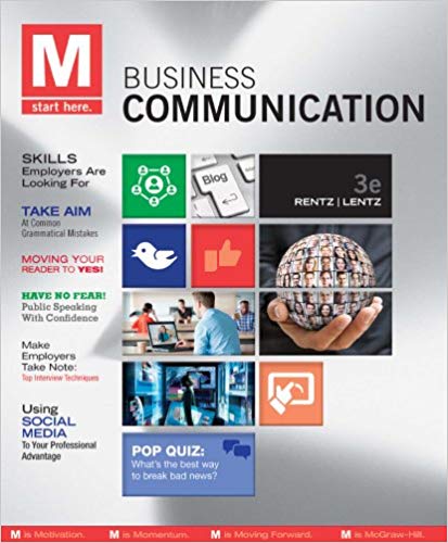Test Bank for M Business Communication 3rd Edition by Rentz