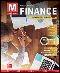 Test Bank for M Finance 4th Edition by Marcia Cornett