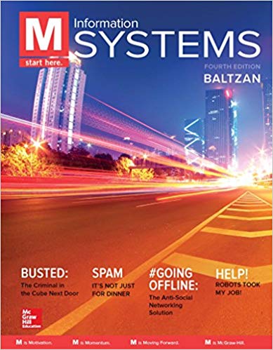Test Bank for M Information Systems 4th Edition by Paige Baltzan