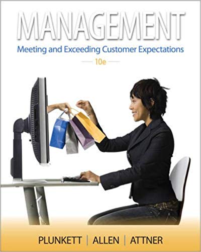 Test Bank for Management 10th Edition by Warren R. Plunkett