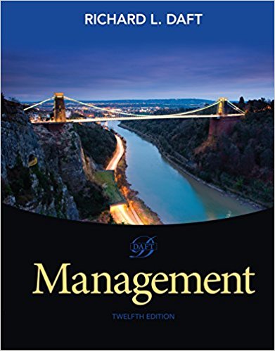 Test Bank for Management 12th Edition by Richard L. Daft