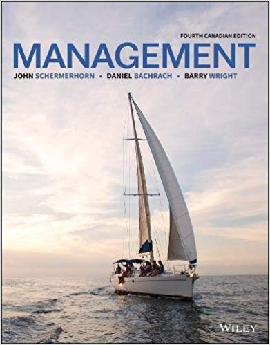 Test Bank for Management 4th Canadian Edition by John R. Schermerhorn