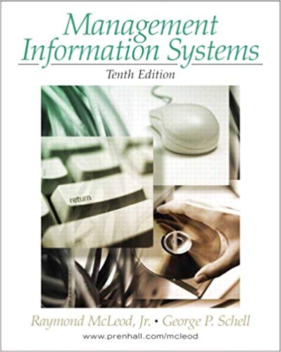 Test Bank for Management Information Systems 10th Edition by Raymond McLeod