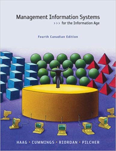 Test Bank for Management Information Systems 4th Canadian Edition by Stephen Haag