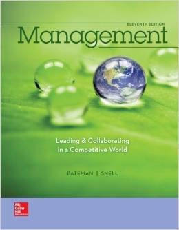 Test Bank for Management Leading and Collaborating in a Competitive World 11th Edition by Thomas S. Bateman