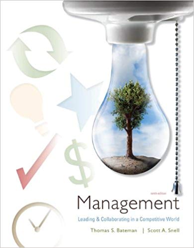 Test Bank for Management Leading and Collaborating in the Competitive World 9th Edition by Thomas Bateman