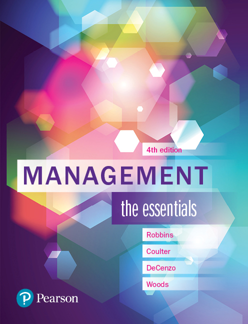 Test Bank for Management The Essentials 4th Australia Edition by Stephen P. Robbins