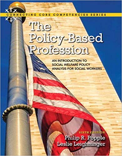 Test Bank for The Policy Based Profession An Introduction to Social Welfare Policy Analysis for Social Workers 6th Edition by Philip R. Popple
