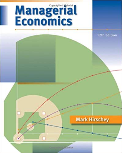 Test Bank for Managerial Economics 12th Edition by Mark Hirschey