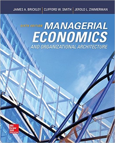Test Bank for Managerial Economics and Organizational Architecture 6th Edition by James Brickley