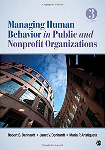 Test Bank for Managing Human Behavior in Public and Nonprofit Organizations 3rd Edition by Robert B. Denhardt