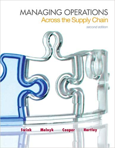 Test Bank for Managing Operations Across the Supply Chain 2nd Edition by Morgan Swink