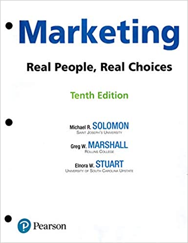 Test Bank for Marketing Real People Real Choices 10th Edition by Michael R. Solomon