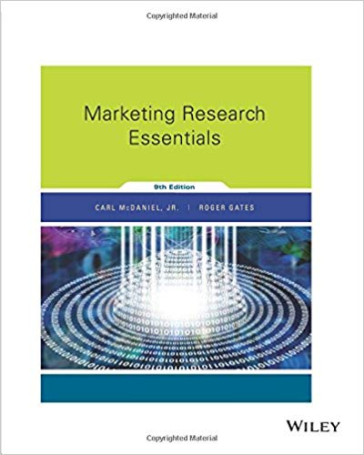 Test Bank for Marketing Research Essentials 9th Edition by Carl McDaniel