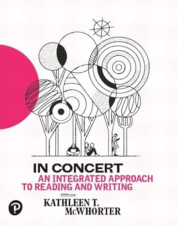 Test Bank for McWhorter 3e In Concert An Integrated Approach to Reading and Writing 3e