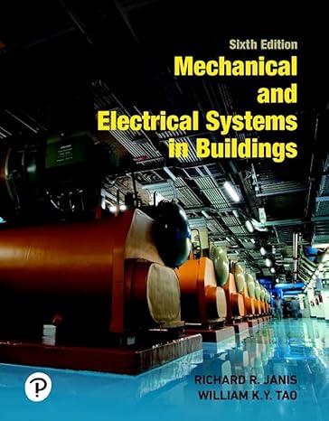 Test Bank for Mechanical and Electrical Systems in Buildings 6th Edition by Richard R. Janis