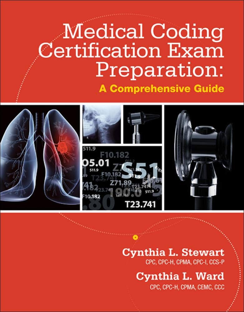 Test Bank for Medical Coding Certification Exam Preparation A Comprehensive Guide 1st Edition by Stewart