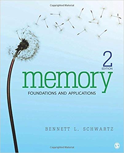 Test Bank for Memory Foundations and Applications 2nd Edition by Bennett L. Schwartz