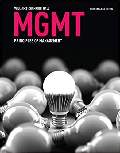 Test Bank for MGMT 3rd Canadian Edition by Chuck Williams