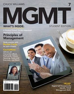 Test Bank for MGMT 7 7th Edition by Chuck Williams