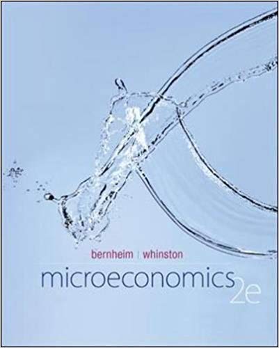 Test Bank for Microeconomics 2nd Edition by B. Douglas Bernheim