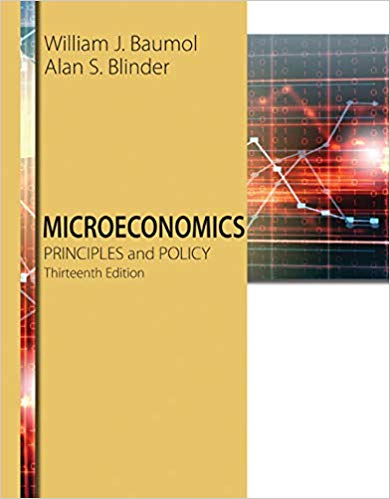 Test Bank for Microeconomics Principles and Policy 13th Edition by William J. Baumol