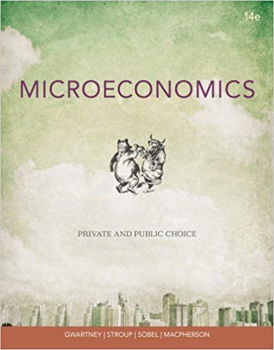 Test Bank for Microeconomics Private and Public Choice 14th Edition by James D. Gwartney