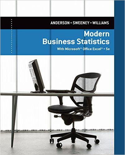 Test Bank for Modern Business Statistics with Microsoft Excel 5th Edition by David R. Anderson