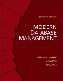 Test Bank for Modern Database Management 11th Edition by Jeffrey A. Hoffer