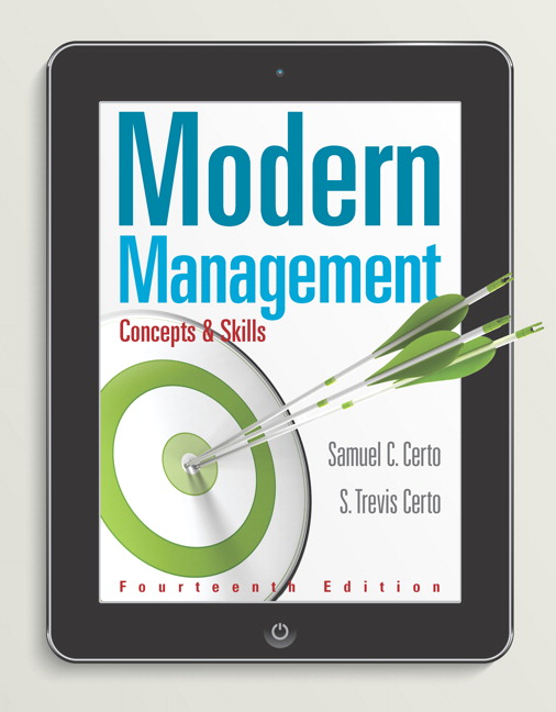 Test Bank for Modern Management Concepts and Skills 14th Edition by Samuel C. Certo