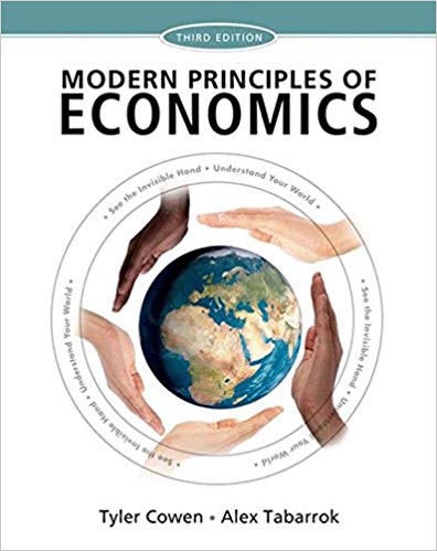 Test Bank for Modern Principles of Economics 3rd Edition by Tyler Cowen
