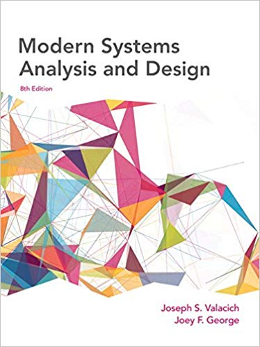 Test Bank for Modern Systems Analysis and Design 8th Edition by Joseph Valacich