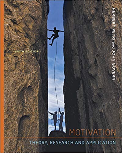 Test Bank for Motivation Theory Research and Application 6th Edition by Herbert L. Petri